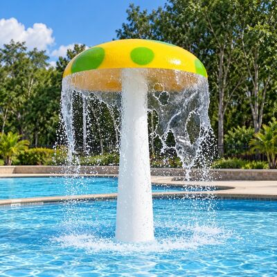 Un buen precio. Fungos de agua de salpicaduras de agua de rocío característica material personalizado para la piscina para niños con 1 año de garantía online