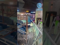 Niños mini tobogán acuático de fibra de vidrio, tobogán acuático Octopus para niños, paseos en parque acuático interior