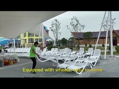 Accesorios para piscinas de patio, tumbonas plegables portátiles para el ocio, paseos en la piscina