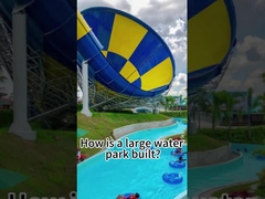 18 m de altura Gran tobogán de agua para adultos de fibra de vidrio para exteriores Altavoz de forma, trompeta grande