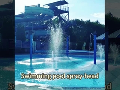 Acero inoxidable y latón Arco de túnel de chorro, equipo de juego de piscina