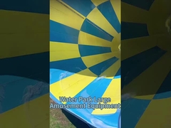 Resistente a los rayos UV 14m tobogán de parque acuático comercial Splash Bowl y tobogán de tornado