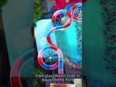 Equipo de juegos para niños, piscina Juegos acuáticos de fibra de vidrio Ride Kids Water Slide