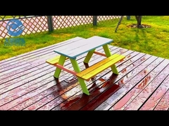 Sistema no tóxico multicolor del banco de la mesa de picnic de 4 niños de Seat de los accesorios de la piscina