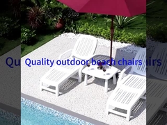 Plegamiento Chaise Recliner Chair Outdoor Portable para la piscina del complejo playero del hotel