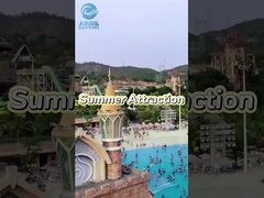 Equipo de parque de diversiones exterior Juegos acuáticos Fibra de vidrio toboganes de agua