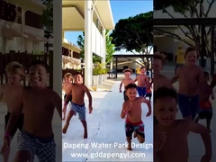 Slide de la piscina voladora popular para la piscina del resort